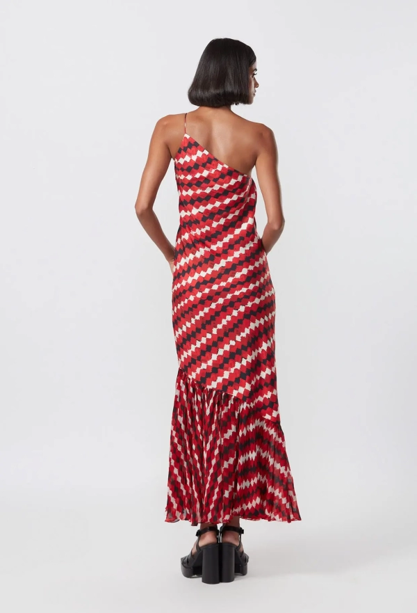 Saaksha & Kinni abstrakti undinėlės silueto suknelė